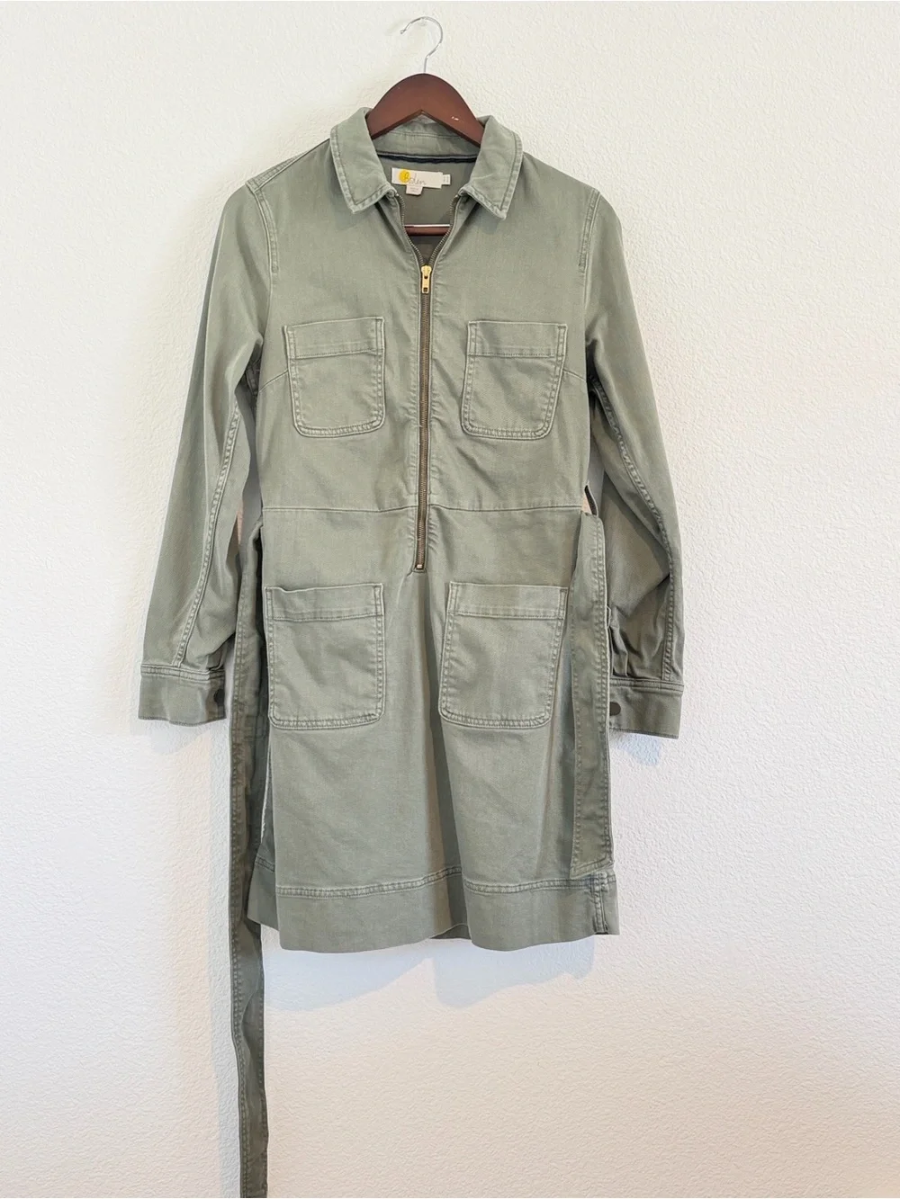 Boden Olive Green Utility Dress Size US8